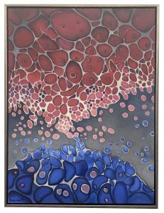 Blue-Crimson Landscape